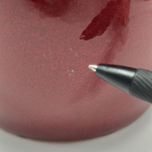 Vintage Oxblood Red Ceramic Vase by Amano Made in Germany - Picture 7 of 9